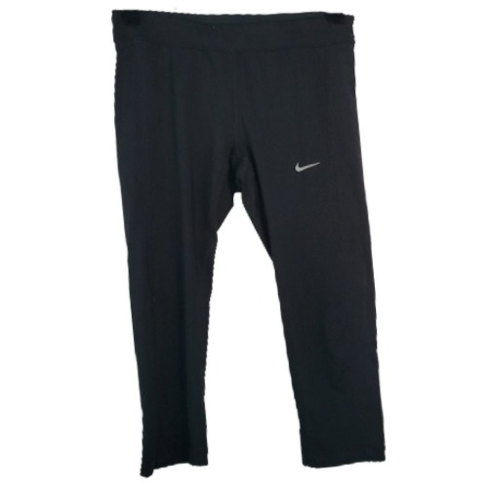 Nike Black Yoga Legging Capri Pants Mid Calf S